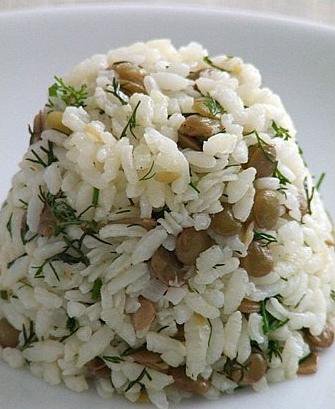 mercimekli pirinç pilavı